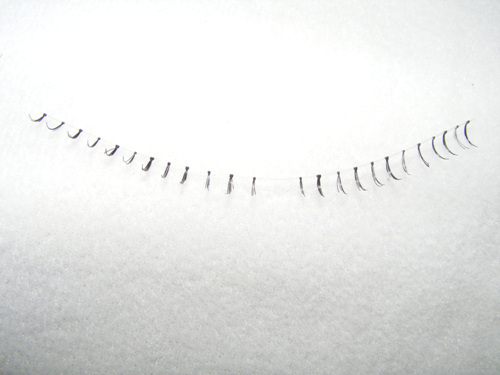 속눈썹 언더용 D1-3호 [3.3mm]아랫속눈썹-투명줄 사용 50EA.